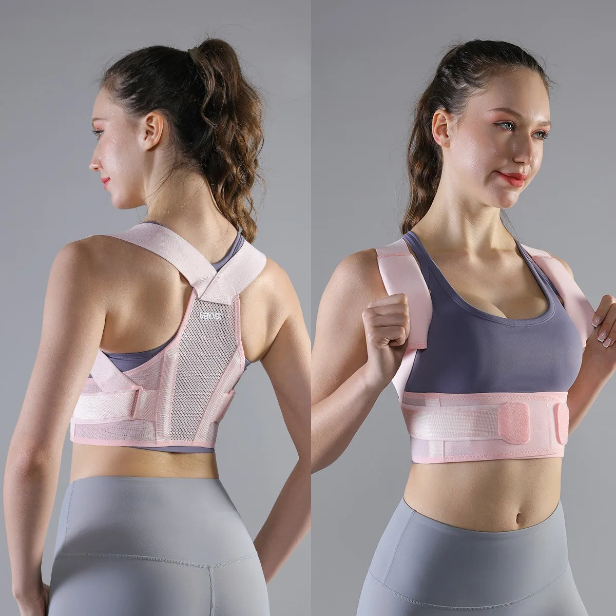 PostureRight Upper/Lower Back Support for Scoliosis - Medical Grade Posture Corrector with Chest Strap Full Body Support